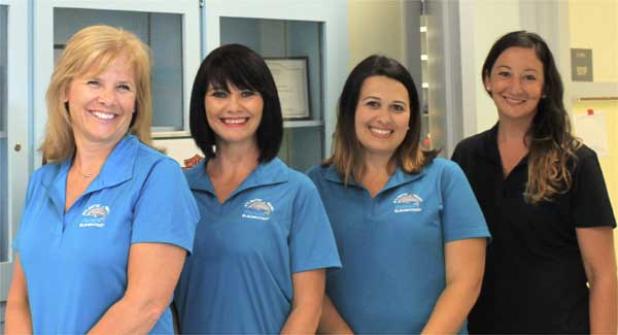 Becky Farinella, Katherine Scalzo, Mindy McLendon and Kate Adams of Atlantic Beach Elementary. (photo by Chelsea Wiggs)