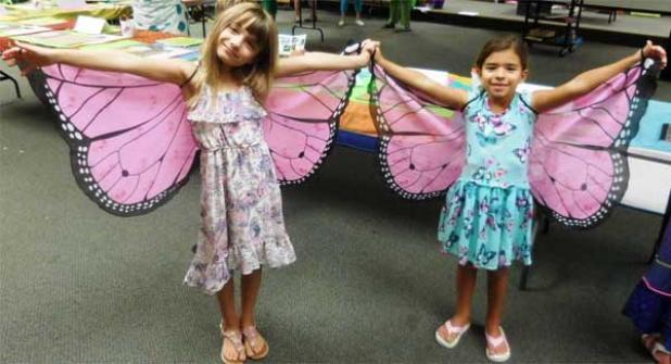 The Nature Detective Workshop on butterflies was a hit with families. (photo submitted)
