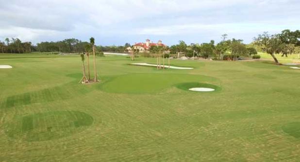 The Players practice range, shown with the clubhouse in the rear. (photo submitted)
