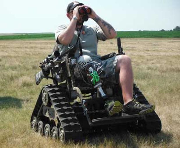 The Action Trackchair provides outdoors enthusiasts with impairments all-terrain access for a variety of activities including hunting, fishing, bird watching and more. (photo from Action Trackchairs Web site)
