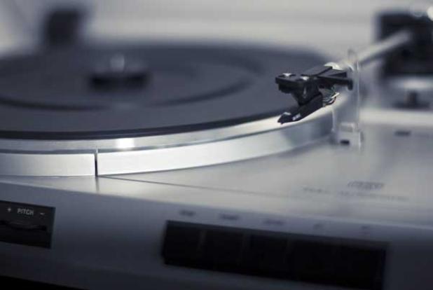 Turntable equipment and supplies will be for sale along with records, cassettes and CDs.