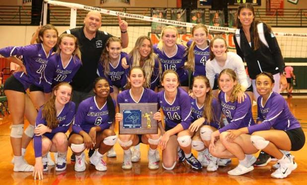 Fletcher High School's volleyball team after winning the Gateway Conference. (photo submitted)