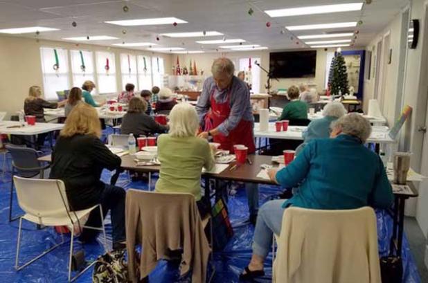 The Jacksonville Watercolor Society sponsors week-long workshops presented by artists. Experienced artists and those just learning water media benefit from the diversity and talent available in the workshops. (photo submitted)
