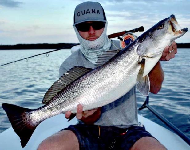 Capt. Matt Chipperfield, a local trout whisperer, with an incredible gator trout he caught on a fly. (photo submitted)