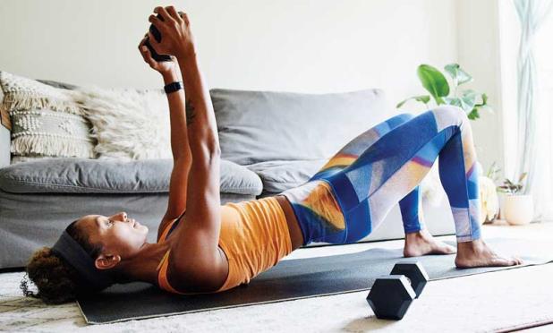 Many Americans improvised where they work out and adapted a "gym anywhere" mentality.